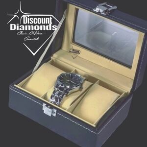 Men's Watch/Jewelry Organizer Holds Three